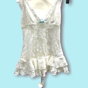 Betsy Johnson lace lingerie bodysuit Small